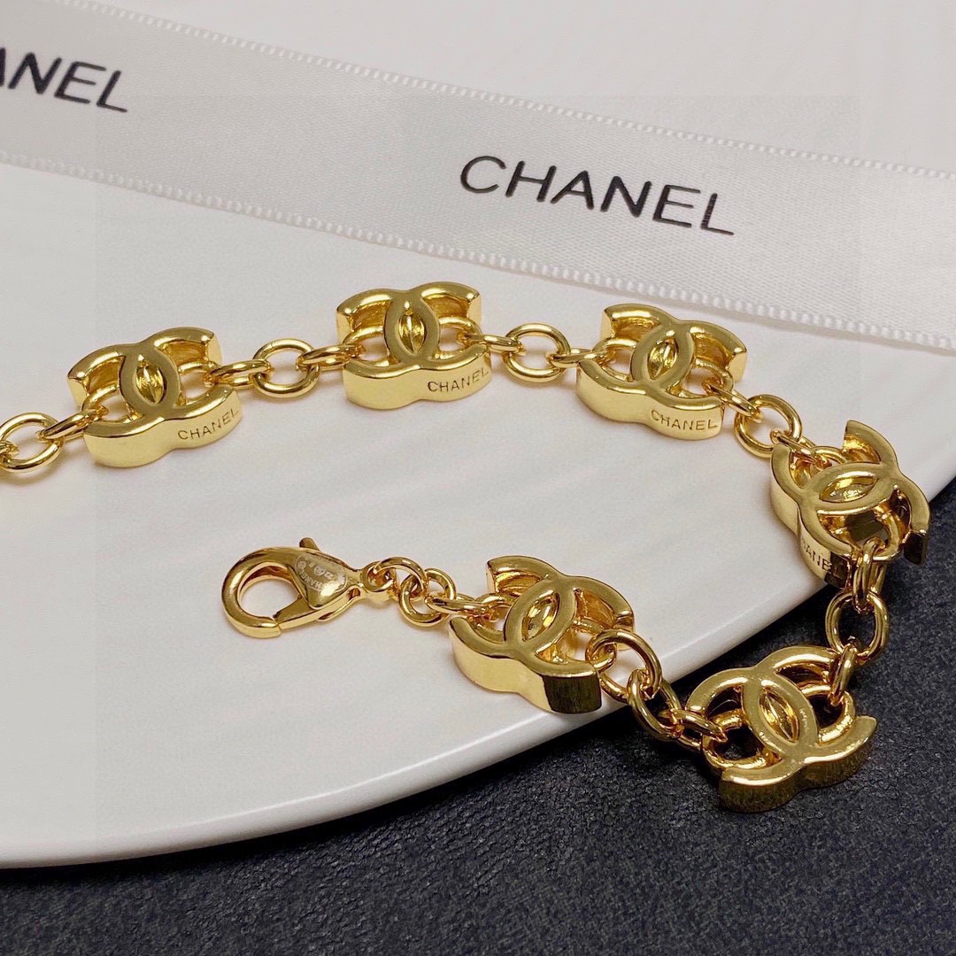 高仿CHANEL雙C中古銅色粗項鏈專櫃同步