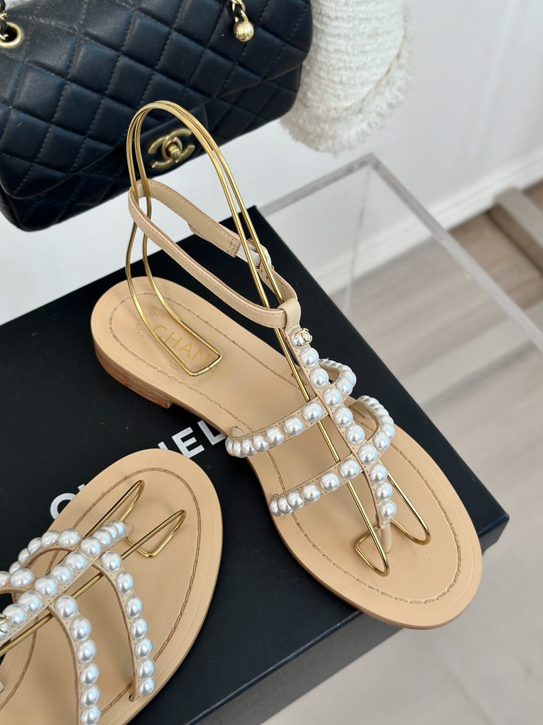 CHANEL香奈兒頂級復刻羊皮原單平底鞋