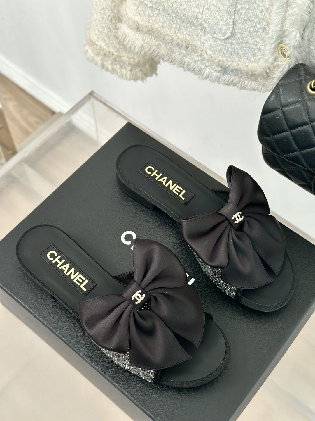 頂級一比一奢侈品CHANEL香奈兒女款鞋子鏈條涼鞋
