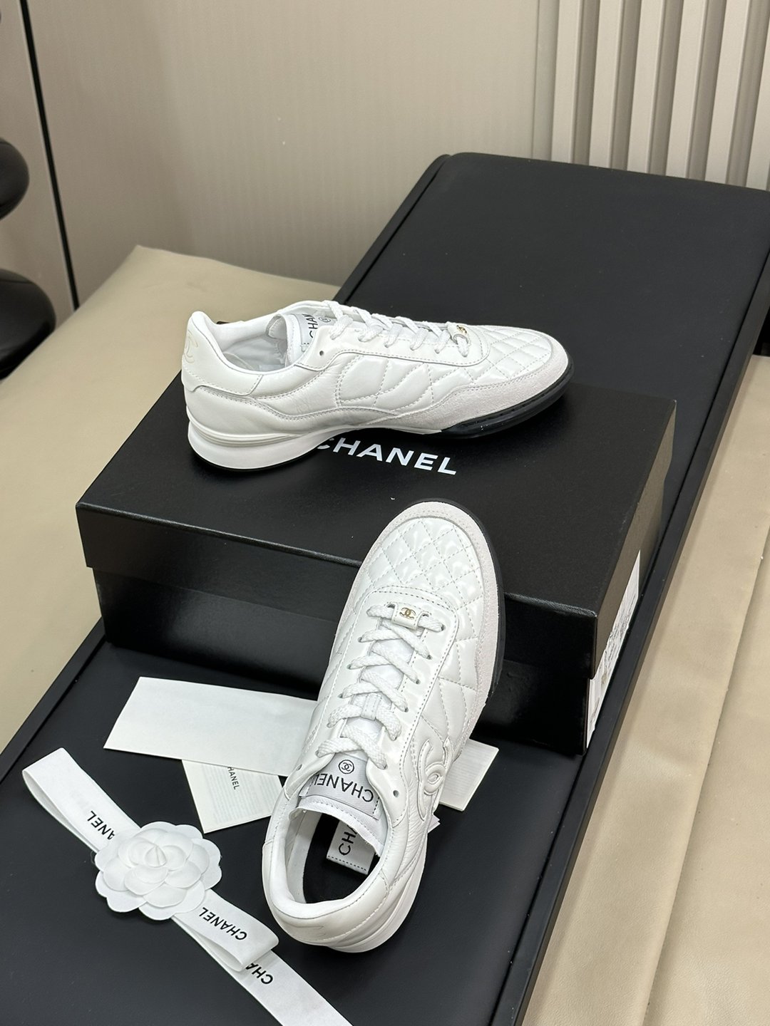 小白鞋超級耐看tennis系列CHANEL高仿香奈兒鞋子