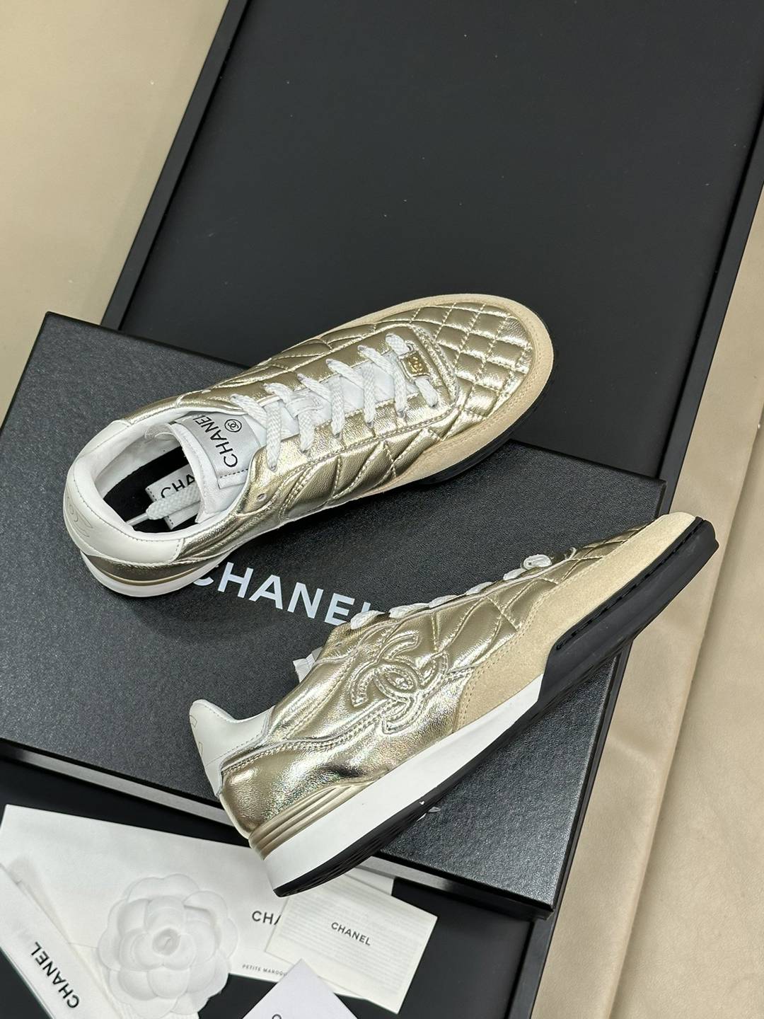 頂級復刻CHANEL香奈兒高筒休閒鞋帆布鞋