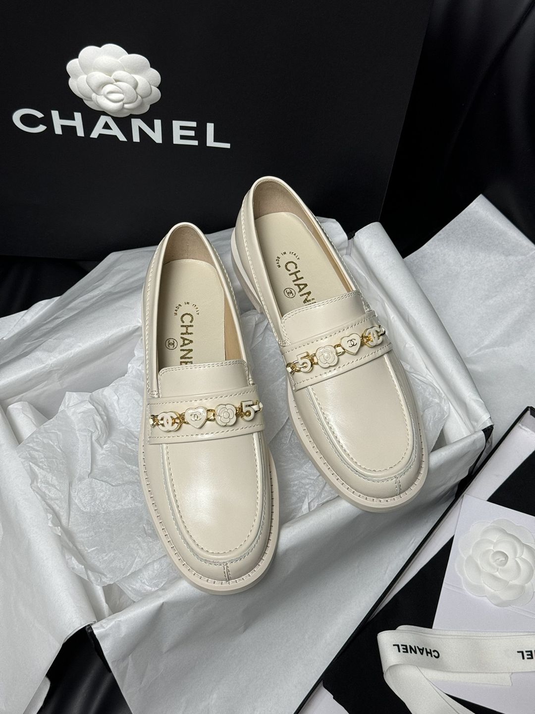 CHANEL香奈兒高仿樂福鞋一比一進口牛皮