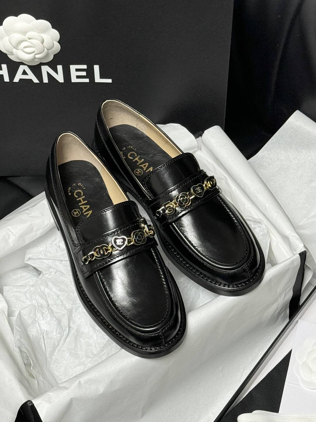 頂級原單CHANEL2024牛皮內裡樂福鞋