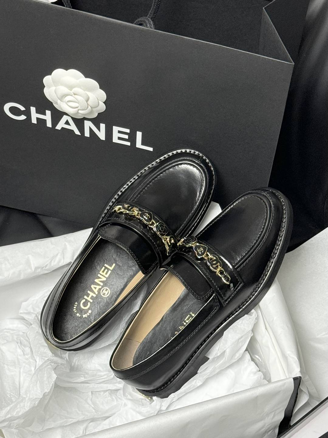 頂級原單CHANEL2024牛皮內裡樂福鞋