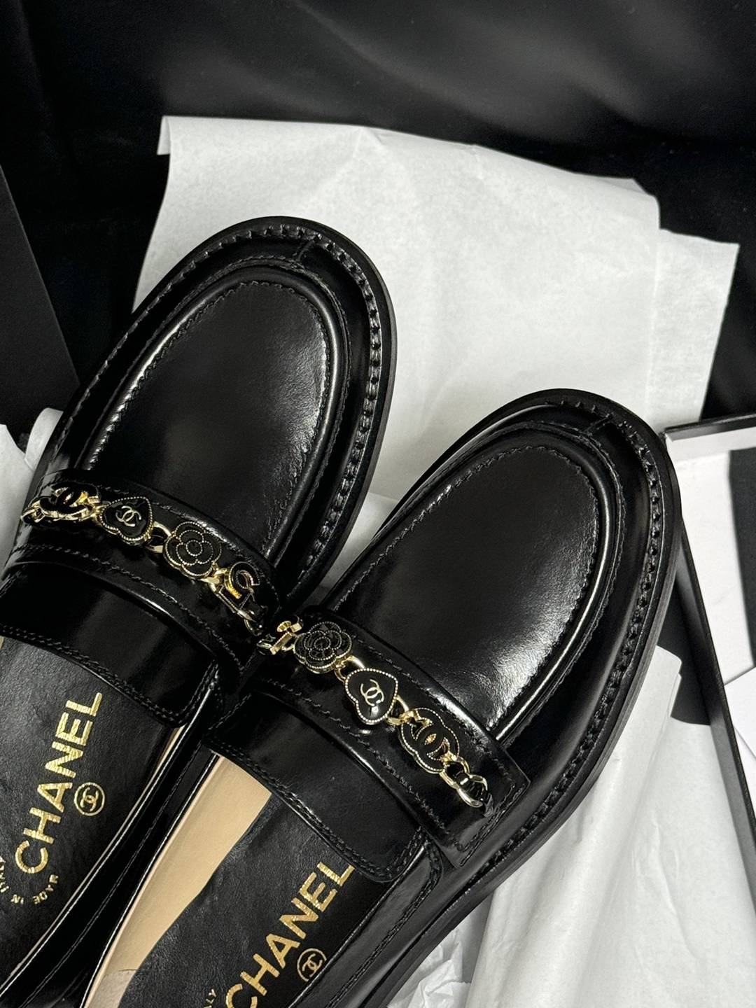 頂級原單CHANEL2024牛皮內裡樂福鞋