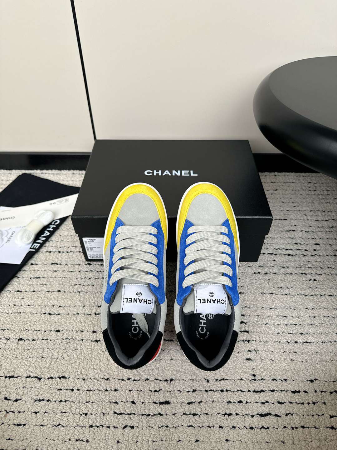 頂級復刻奢侈品CHANEL新品全皮熊貓鞋運動休閒鞋
