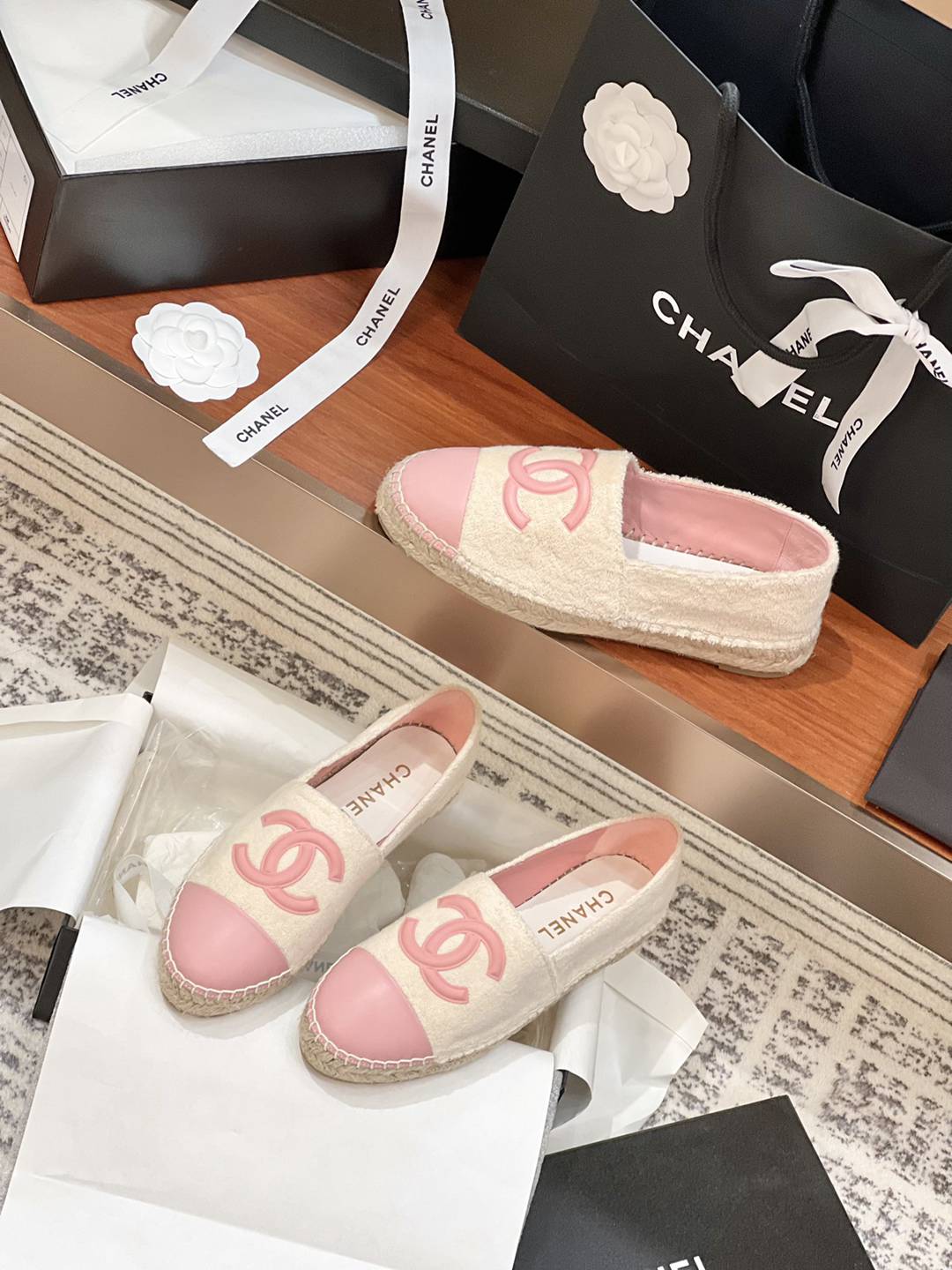 官網同步一比一復刻CHANEL Espadrilles漁夫鞋 女款休閒鞋
