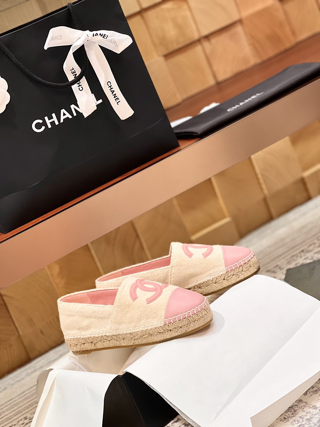 官網同步一比一復刻CHANEL Espadrilles漁夫鞋 女款休閒鞋