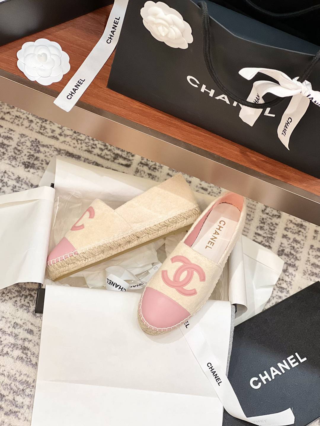官網同步一比一復刻CHANEL Espadrilles漁夫鞋 女款休閒鞋
