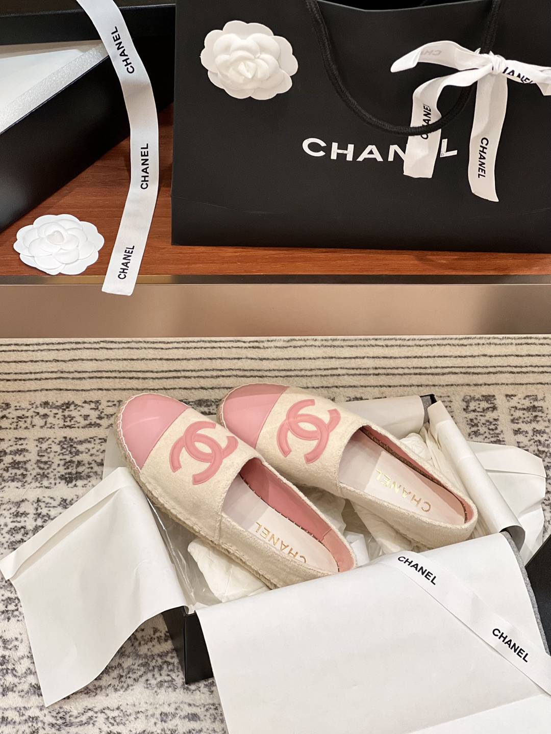 官網同步一比一復刻CHANEL Espadrilles漁夫鞋 女款休閒鞋