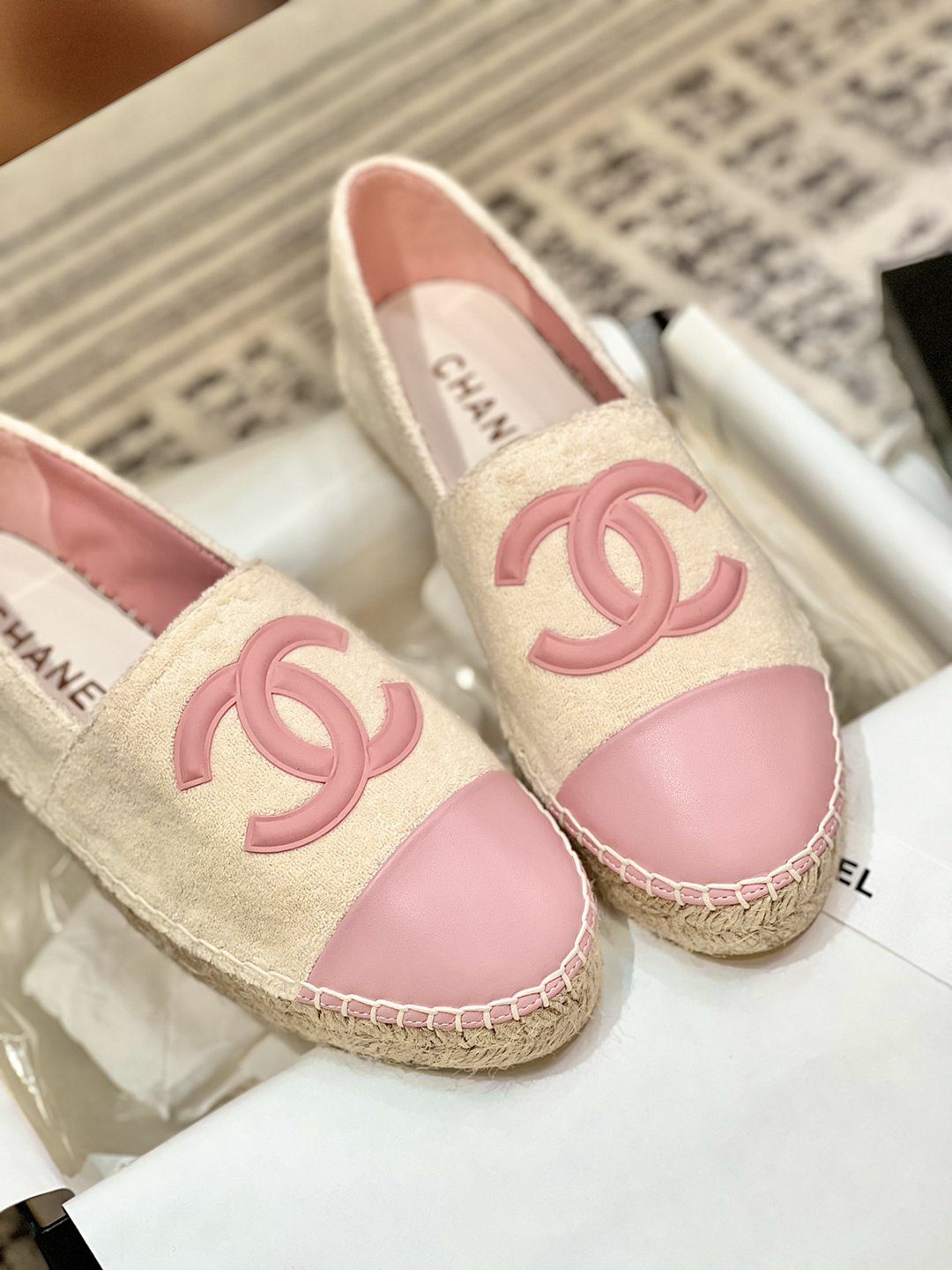 官網同步一比一復刻CHANEL Espadrilles漁夫鞋 女款休閒鞋