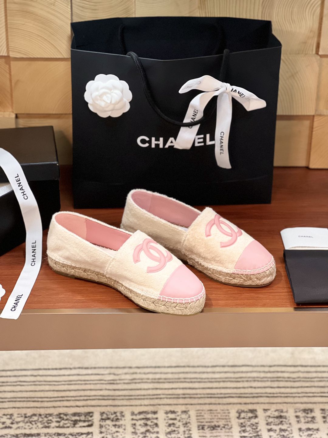 官網同步一比一復刻CHANEL Espadrilles漁夫鞋 女款休閒鞋