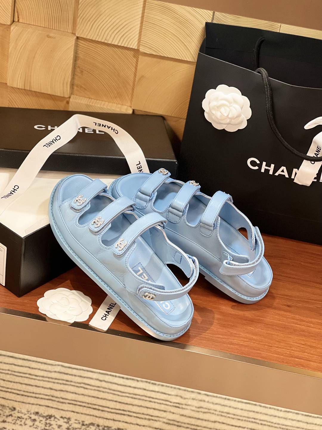 頂級A貨一比一原單CHANEL休閒時尚沙灘拖鞋