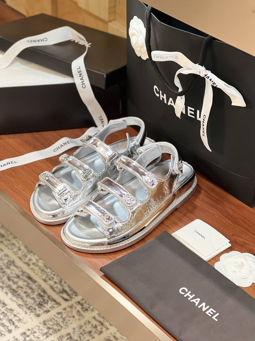 頂級A貨真皮大底搞版本CHANEL沙灘鞋休閒鞋