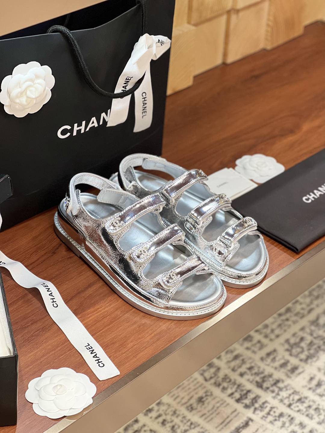 頂級A貨真皮大底搞版本CHANEL沙灘鞋休閒鞋