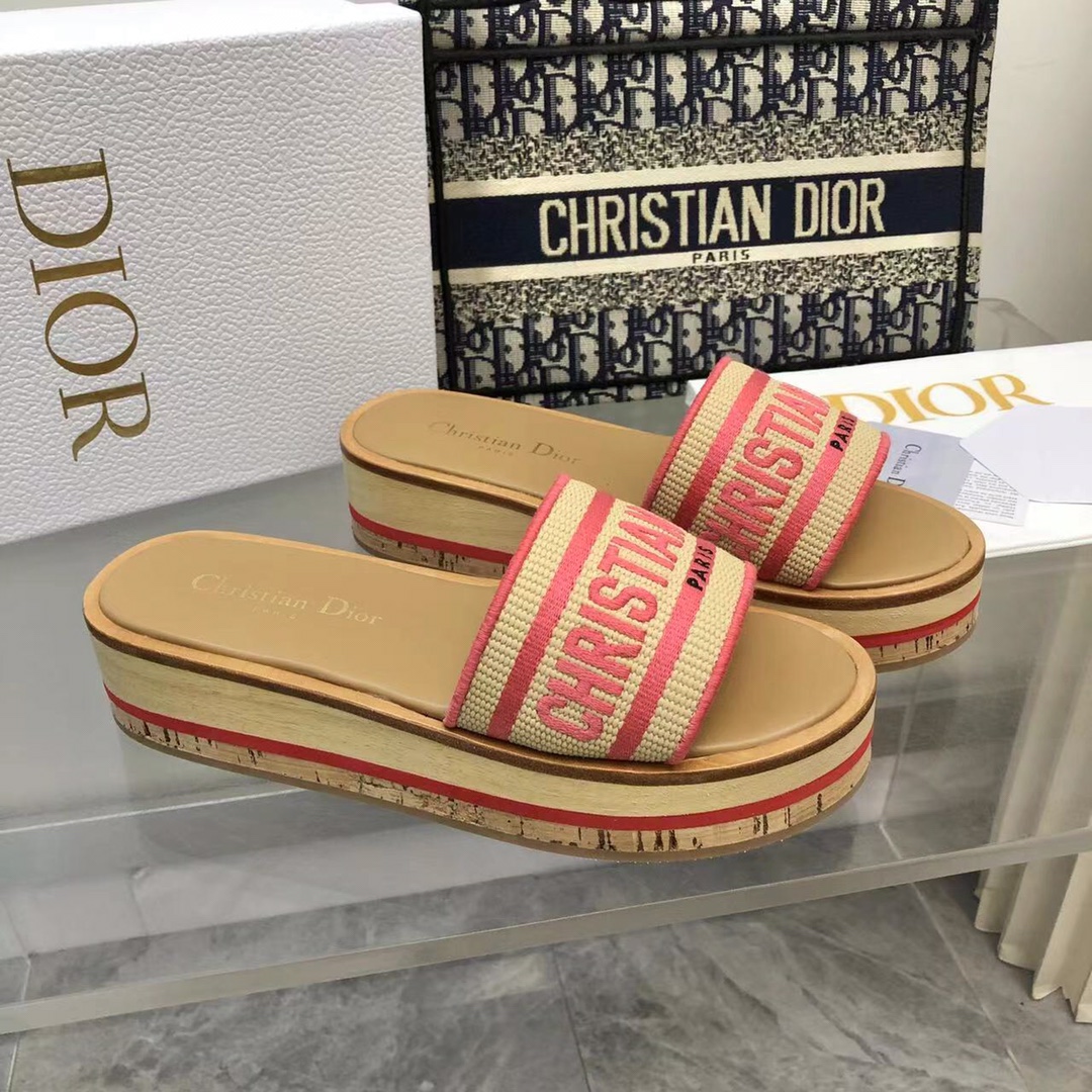 DIORA貨女款厚底木低涼鞋