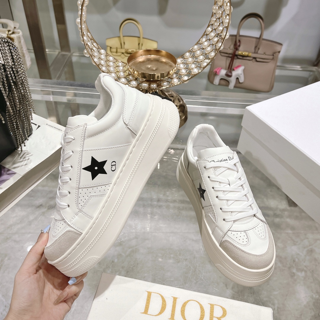 DIOR頂級A貨女款運動休閒鞋內裡透氣網布