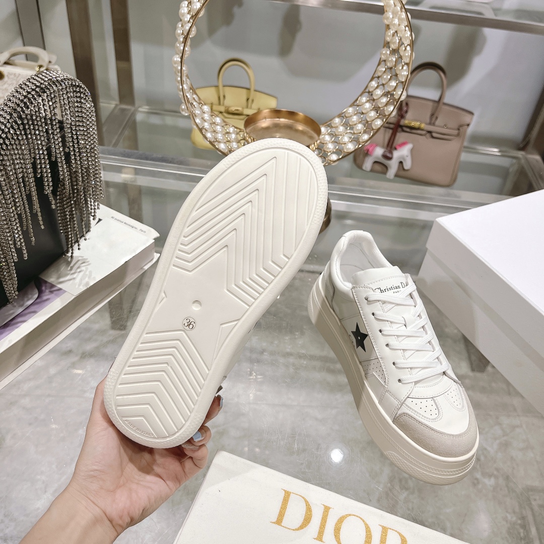DIOR頂級A貨女款運動休閒鞋內裡透氣網布