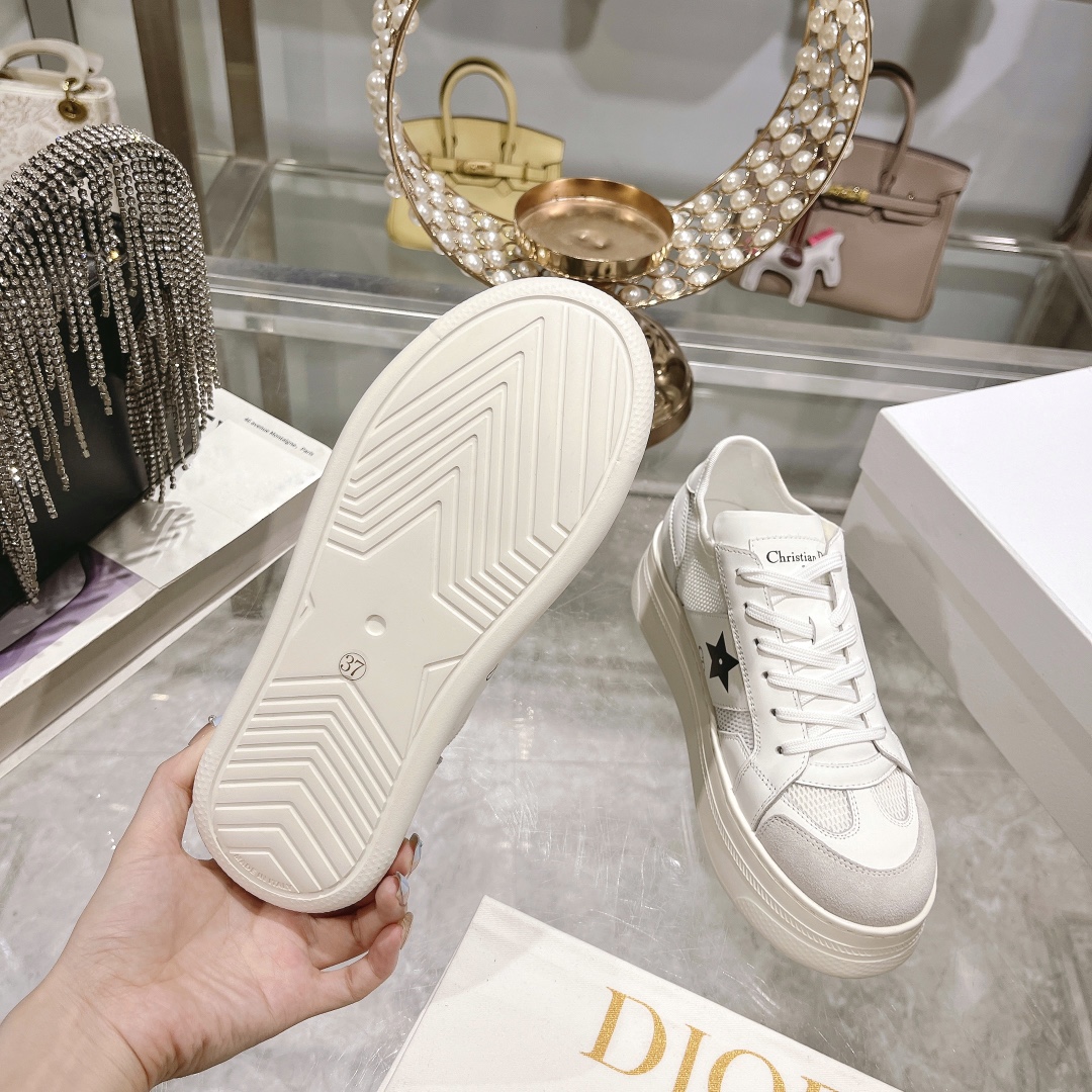 DIOR頂級復刻女士運動休閒鞋 小白色新品