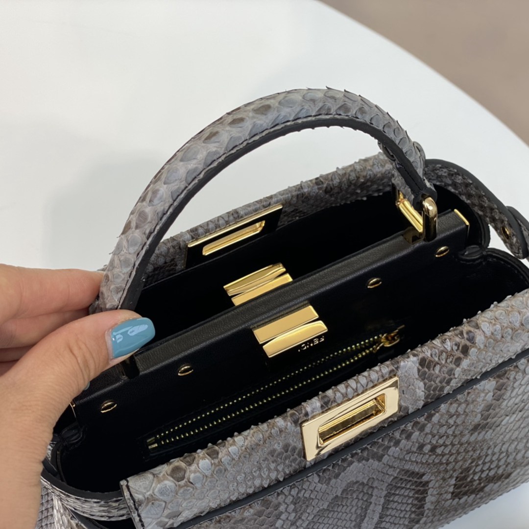 Fendi peekaboo 頂級一比一羊皮材質新品手提包女款包包