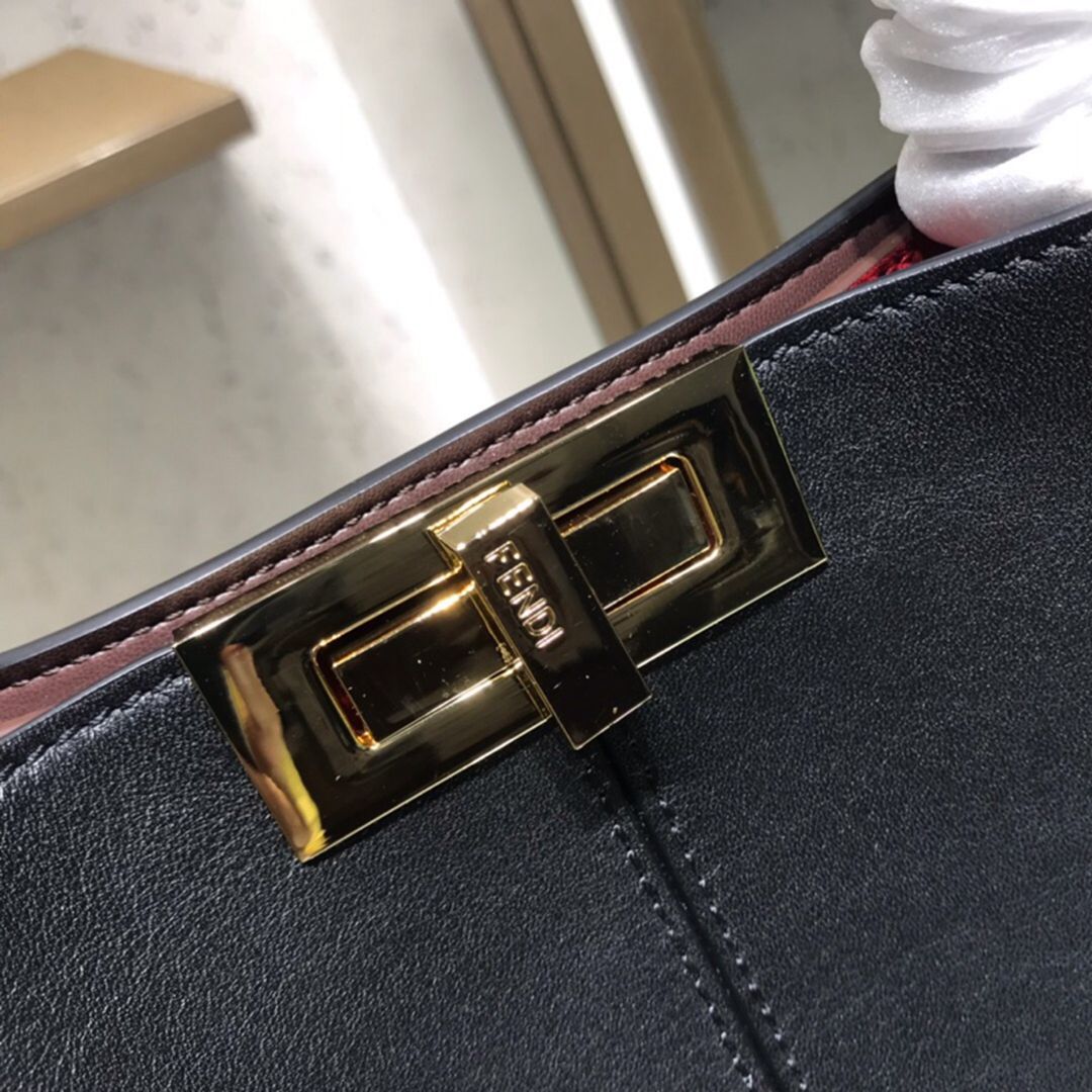 頂級高仿Fendi芬迪peekaboo 304L升級版手提包 真皮
