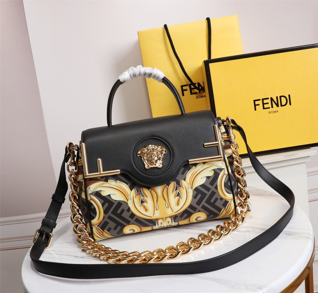 頂級A貨Fendi范思哲聯名爆款女款托特包斜挎包