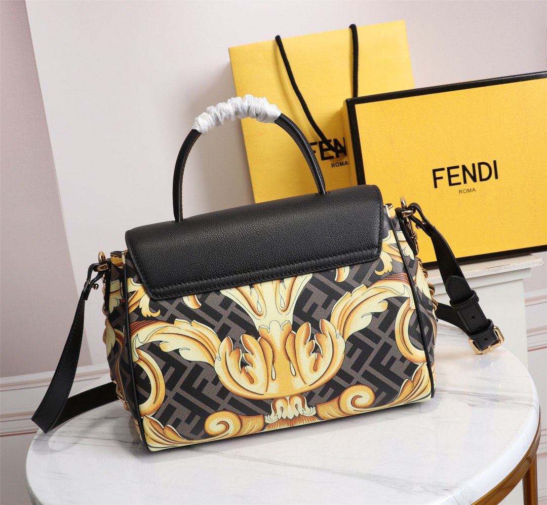 頂級A貨Fendi范思哲聯名爆款女款托特包斜挎包