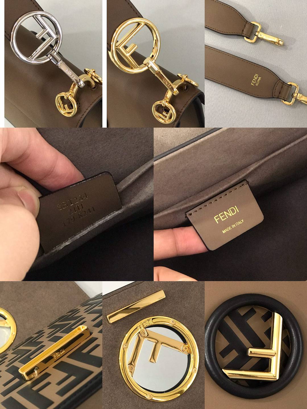 Fendi精仿原版牛皮包包斜挎包25CM