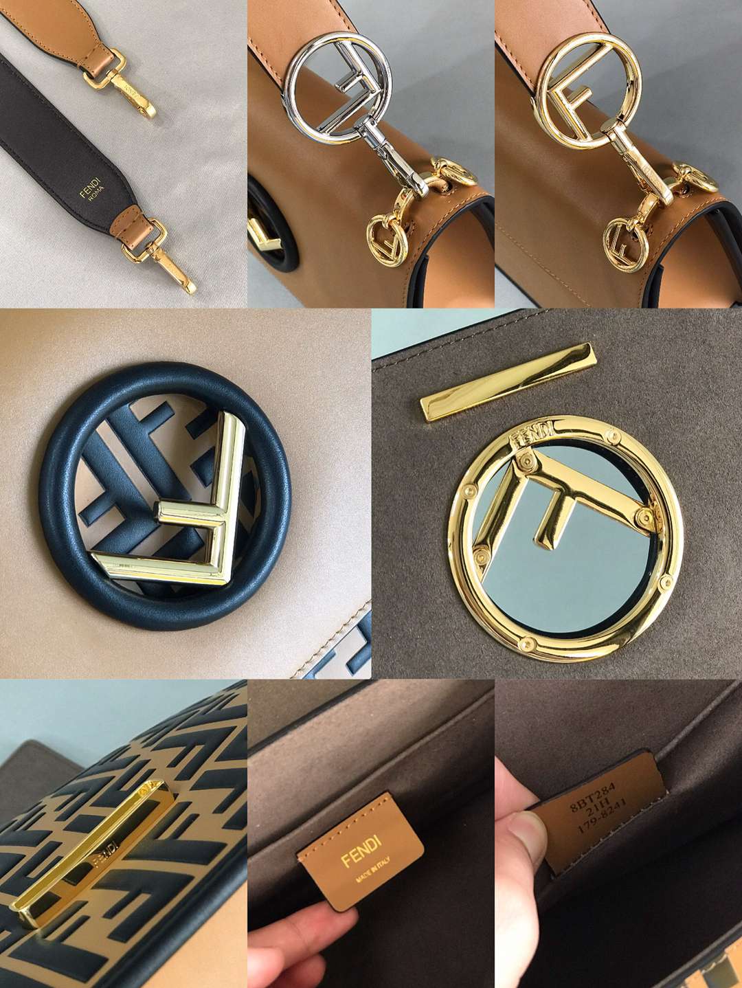 頂級現貨新品芬迪Fendi高仿拼接女款包包手提包