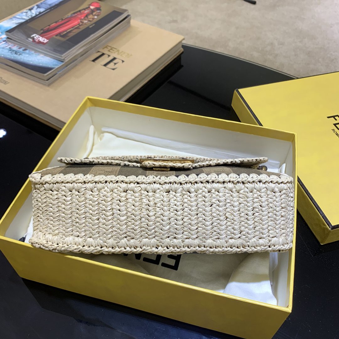 頂級原單現貨芬迪法棍包手提袋尺寸26x13x6cm