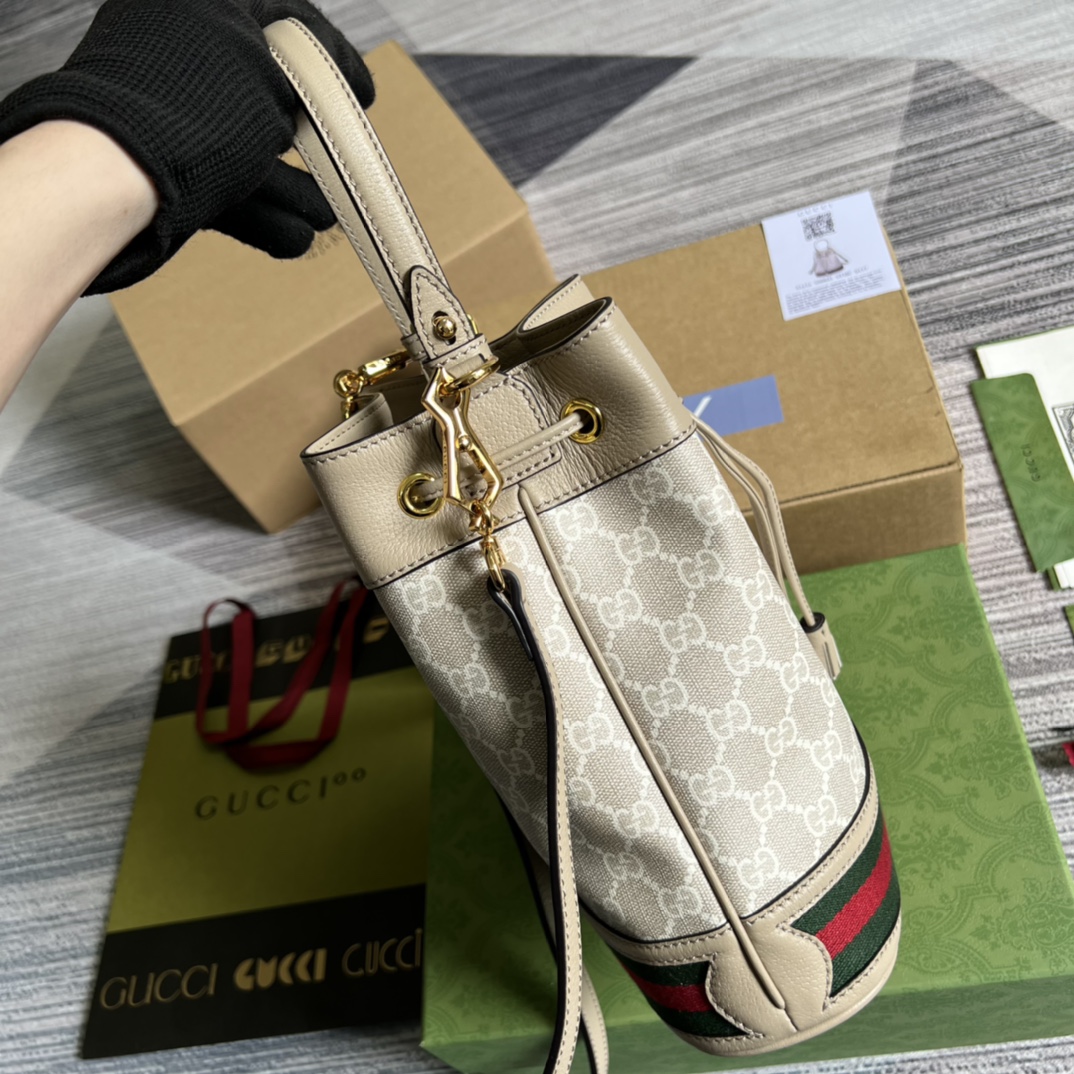 頂級高仿Gucci水桶包中號女款包包古琦