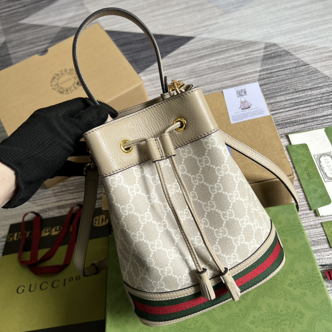 頂級高仿Gucci水桶包中號女款包包古琦