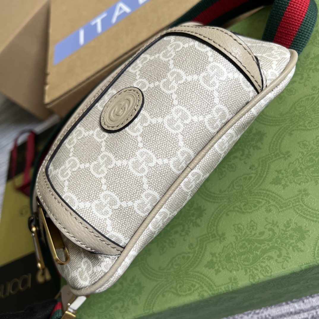 Gucci高仿包包Supreme帆布製作女款胸包單肩包