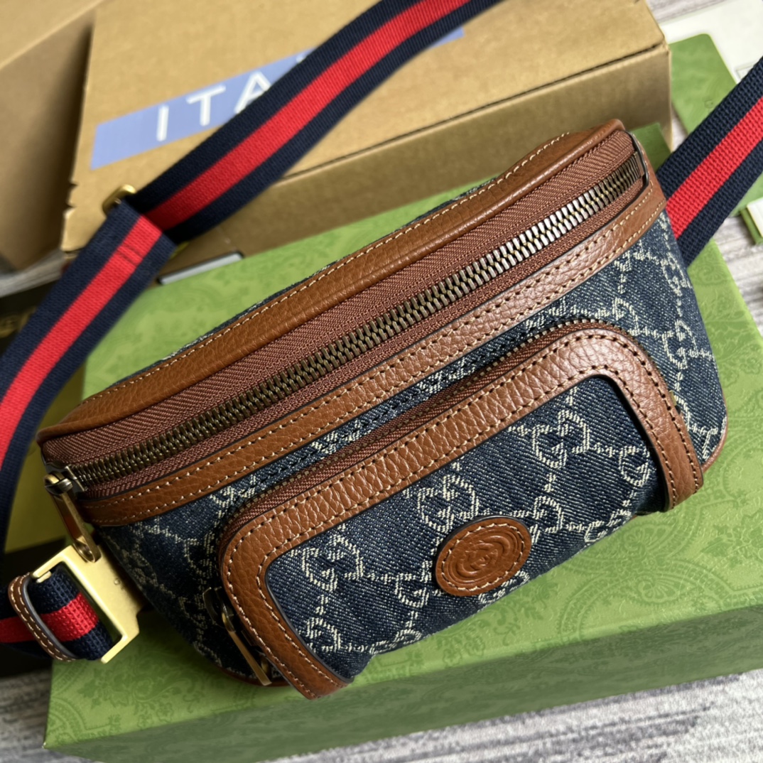 頂級原單Gucci復刻奢侈品胸包單肩包