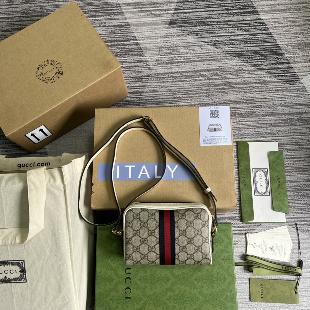 香港頂級高仿奢侈品Gucci專櫃包裝斜挎包單肩包