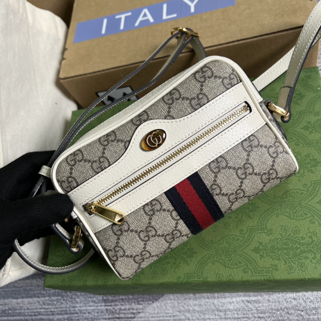香港頂級高仿奢侈品Gucci專櫃包裝斜挎包單肩包