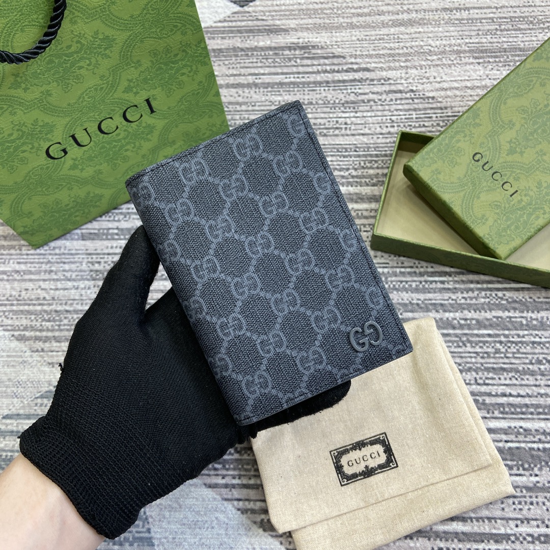 頂級A貨復刻奢侈品Gucci古琦古馳護照夾錢夾