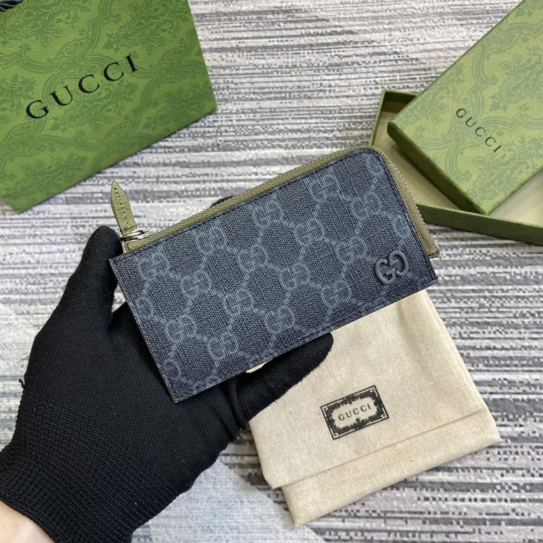 頂級A貨Gucci古琦真皮材質男女同款新品卡錢包零錢包