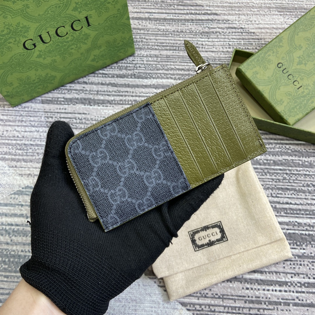 頂級A貨Gucci古琦真皮材質男女同款新品卡錢包零錢包