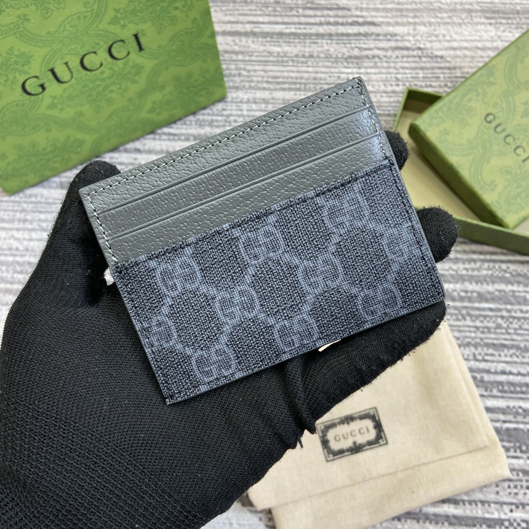 頂級原單Gucci Supreme帆布男女卡片包 零錢包