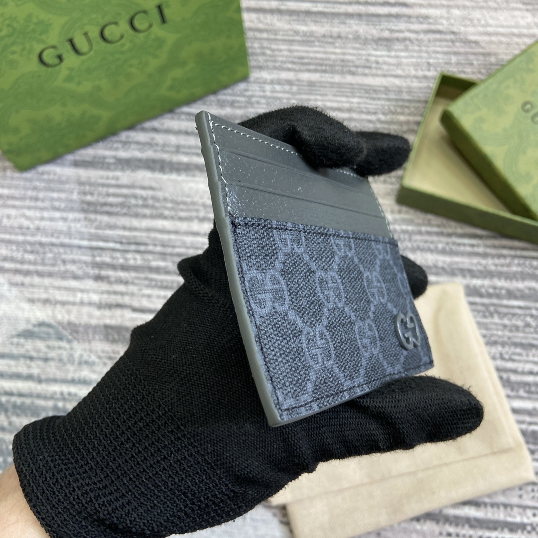 頂級原單Gucci Supreme帆布男女卡片包 零錢包
