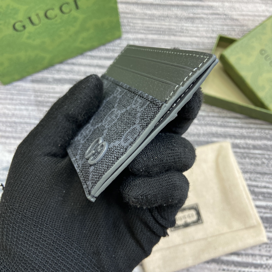 頂級原單Gucci Supreme帆布男女卡片包 零錢包