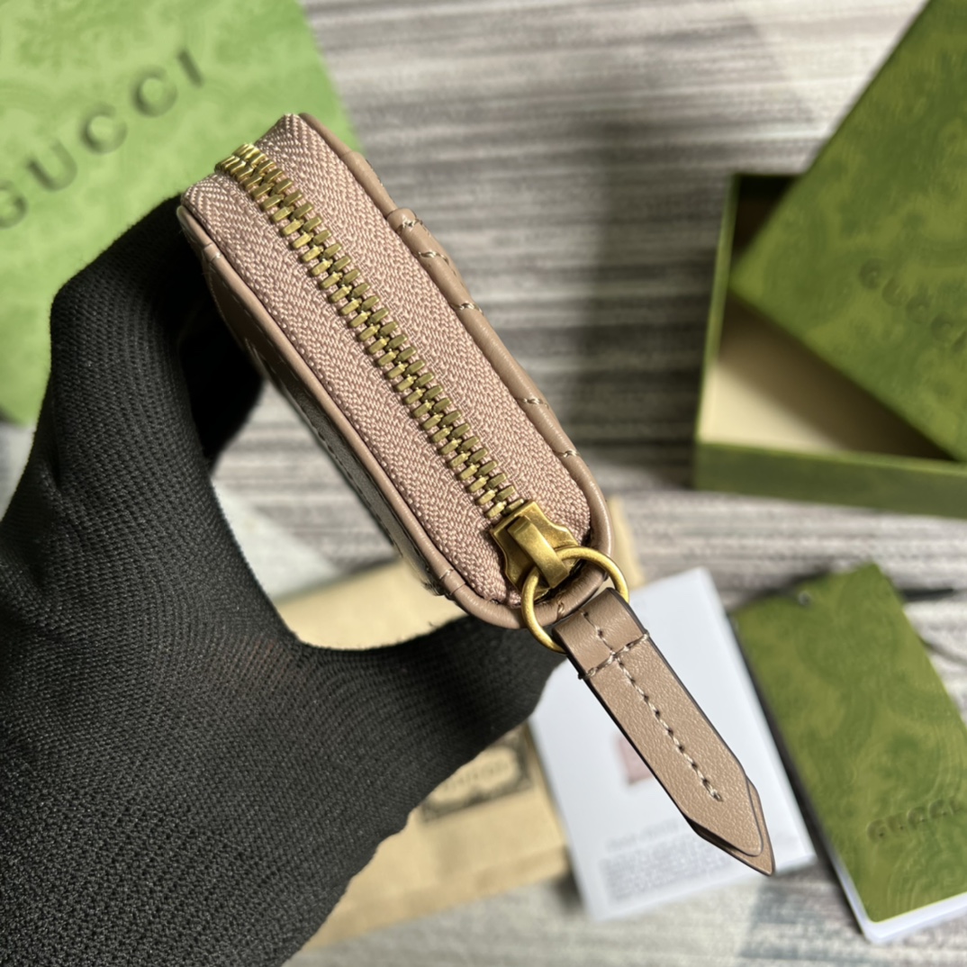 gg頂級復刻Gucci卡其色高仿錢夾零錢包