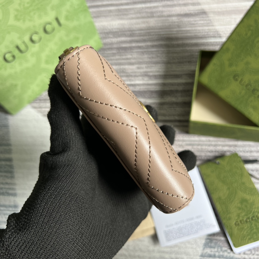 gg頂級復刻Gucci卡其色高仿錢夾零錢包