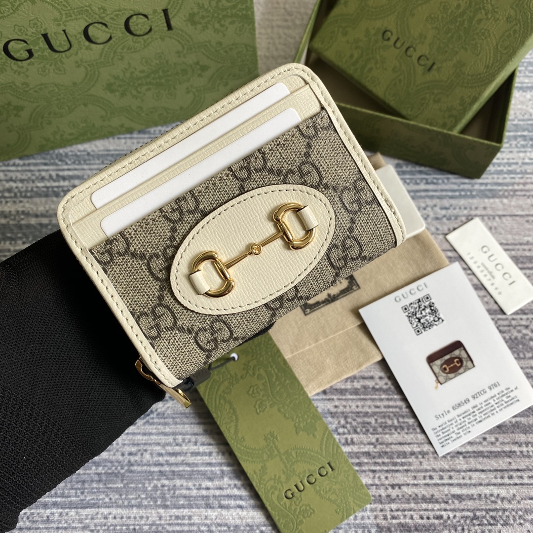 658549專櫃同步綠色包裝 Gucci錢包高仿錢夾卡片