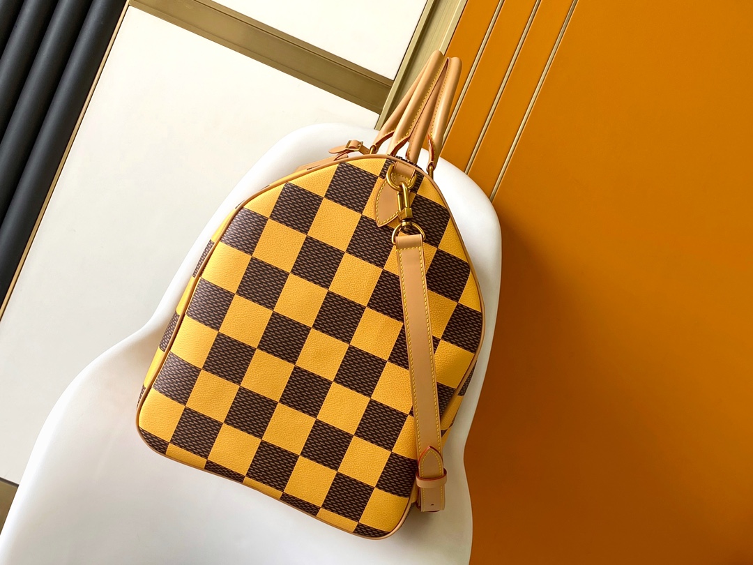 頂級復刻奢侈品路易威登LV Speedy盤棋格手提包購物包旅行包