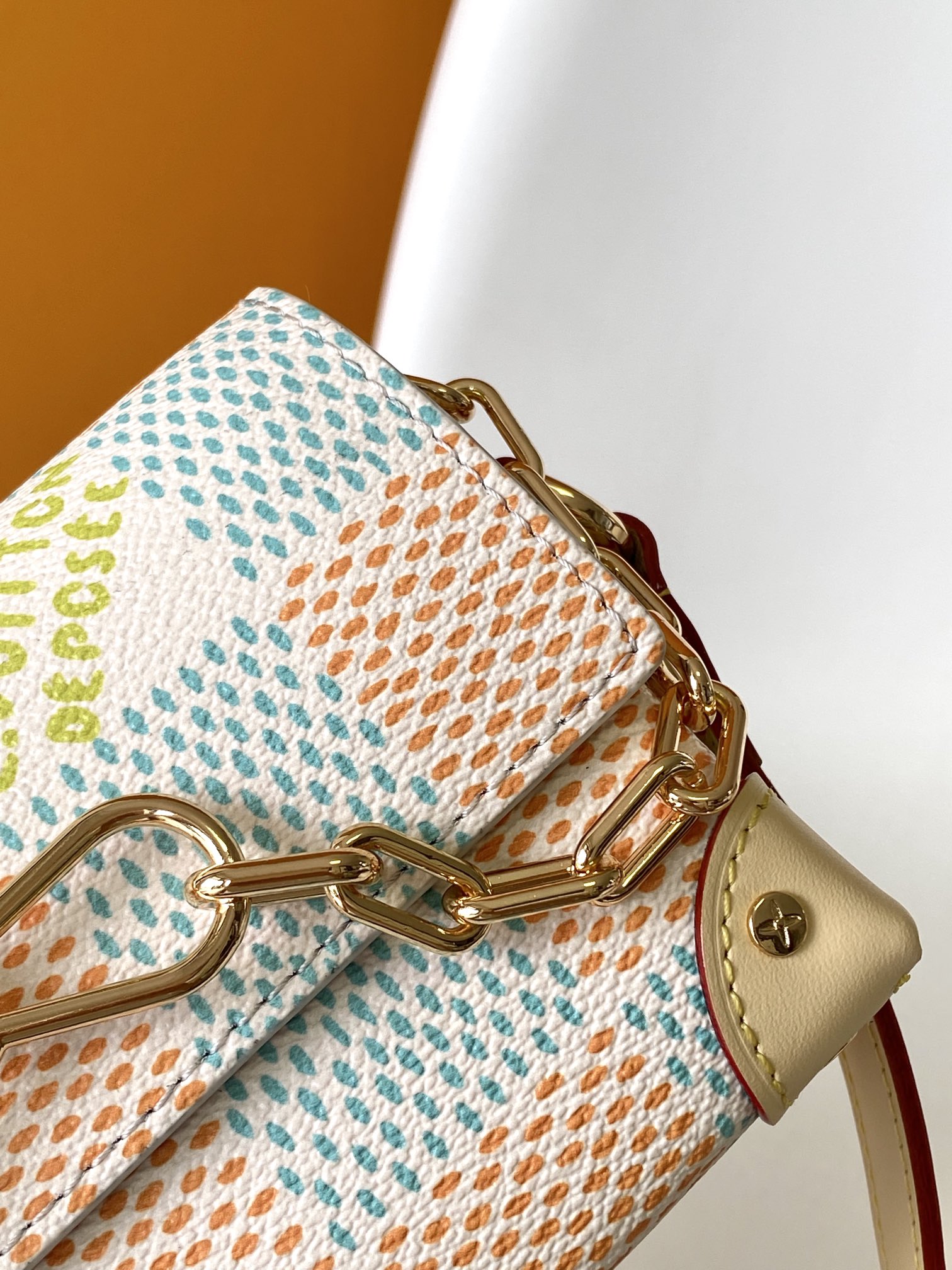 M40674頂級高仿路易威登LV真皮包包 Damier Heritage 單肩包 mini