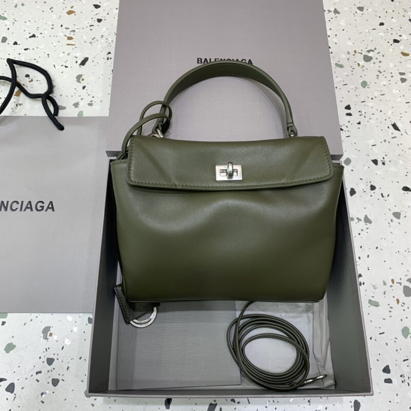 1比1原單BALENCIAGA巴黎世家包包 𝐑𝐎𝐃𝐄𝐎 𝐁𝐀𝐆 mini綠色銀扣