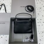 高仿超A貨BALENCIAGA巴黎世家包包 𝐑𝐎𝐃𝐄𝐎 𝐁𝐀𝐆 mini 黑色銀扣