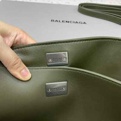 一比一原單BALENCIAGA巴黎世家包包 𝐑𝐎𝐃𝐄𝐎 𝐁𝐀𝐆中號綠色銀扣